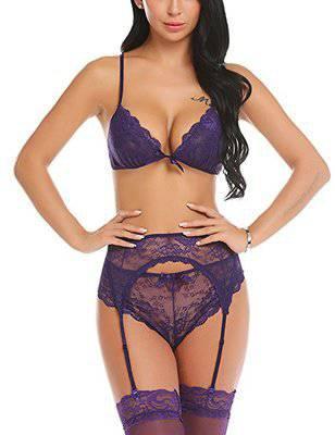 Seductive Lace Garter Set - Passion Pulse Adult