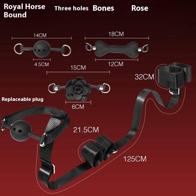 SM Kit: Clamps, Handcuffs, Oral Balls - Passion Pulse Adult