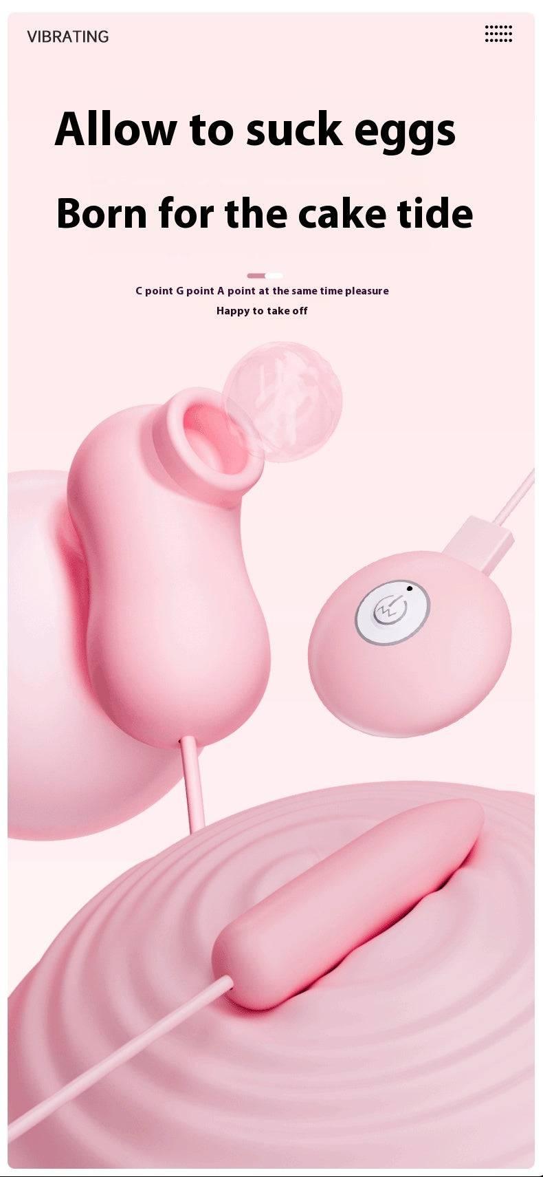 Tongue Sucking Remote Control Vibrator - Passion Pulse Adult