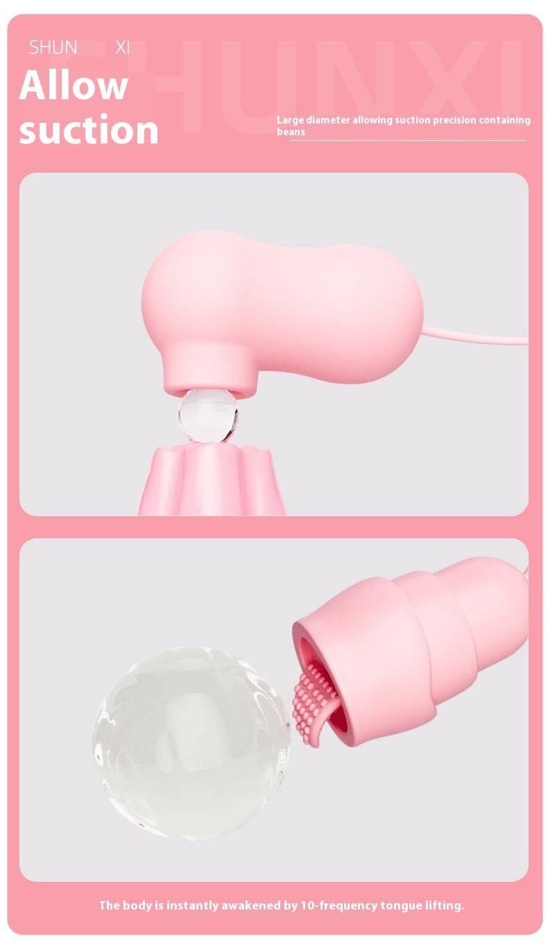 Tongue Sucking Remote Control Vibrator - Passion Pulse Adult