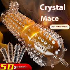 Crystal Wolf Tooth Penis Sleeve - Passion Pulse Adult