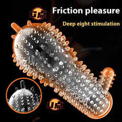 Crystal Wolf Tooth Penis Sleeve - Passion Pulse Adult