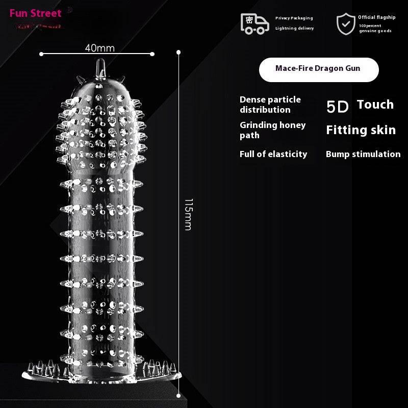Crystal Wolf Tooth Penis Sleeve - Passion Pulse Adult