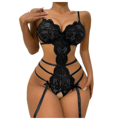 Sexy Lingerie Lace Transparent Temptation Jumpsuit