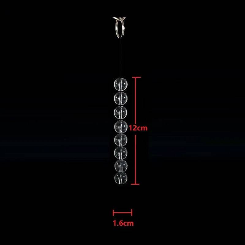 CrystalGlass Anal Beads - 5 Sizes Glass Butt Plug for Men, Women, and Couples with Smooth Vaginal and Anal Balls for BDSM, Massage, and Erotic Play