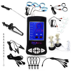 Electric Shock Penis Plug and Cock Ring Stimulator | Estim Electrostimulation Anal Plug BDSM Electrosex Toy for Couples 18+