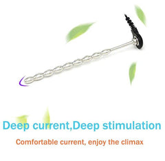 Electric Shock Penis Plug and Cock Ring Stimulator | Estim Electrostimulation Anal Plug BDSM Electrosex Toy for Couples 18+