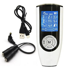 Electric Shock Penis Plug and Cock Ring Stimulator | Estim Electrostimulation Anal Plug BDSM Electrosex Toy for Couples 18+