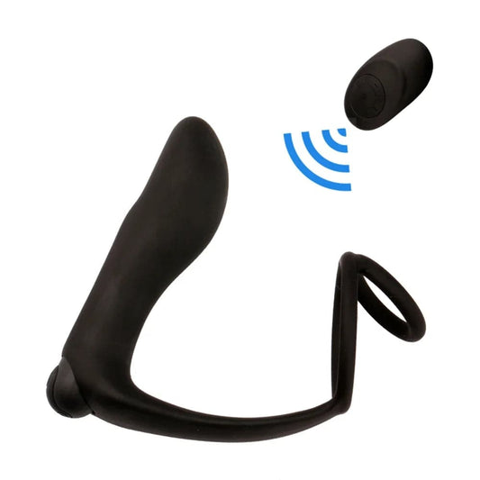 Male Prostate Massager Vibrator Butt Plug: Anal Masturbator, Silicone Penis Ring for Delayed Ejaculation - Sex Toy for Men, Gay Couple