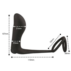 Male Prostate Massager Vibrator Butt Plug: Anal Masturbator, Silicone Penis Ring for Delayed Ejaculation - Sex Toy for Men, Gay Couple