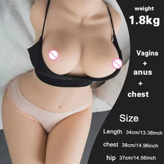 Half-Body Sex Dolls: 3D Silicone Women's Artificial Vaginas, Male Masturbator Pocket Pussy, Anal Ass, Sexy Nipples