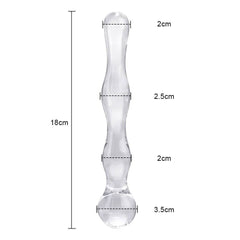 17cm Glass Dildo - Versatile Prostate & Vaginal Massager