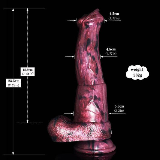 8.27" Wolf Dildo with 4 Knots - Realistic Design for Ultimate Stimulation