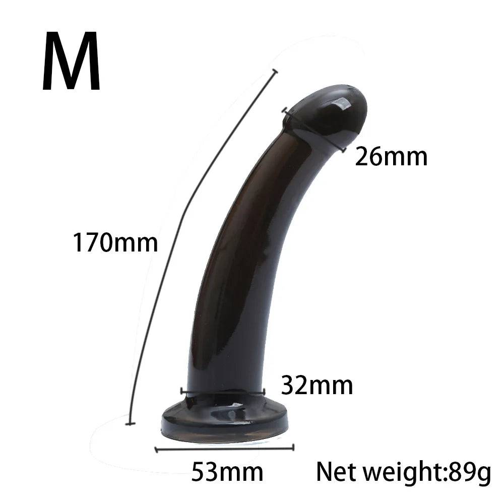 Silicone Dildo with Suction Cup – Anal Plug for Women and Gay Play