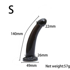 Silicone Dildo with Suction Cup – Anal Plug for Women and Gay Play