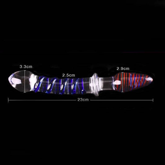 Manyjoy Crystal Glass Dildo – Long G-Spot Massager & Anal Plug