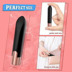 Lipstick-Shaped Bullet Vibrator with 10 Modes