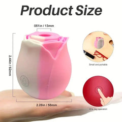 Rose-Shaped Sucking Vibrator – 9 Frequency G-Spot & Nipple Stimulator