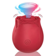 Rose-Shaped Sucking Vibrator – 9 Frequency G-Spot & Nipple Stimulator