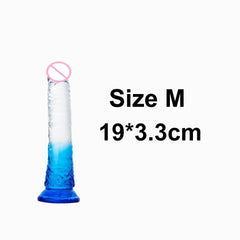 Crystal Jelly Huge Dildo - Realistic Design for Couples & Solo Play