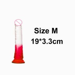 Crystal Jelly Huge Dildo - Realistic Design for Couples & Solo Play