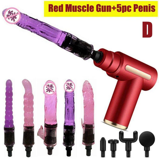 Portable Automatic Dildo Vibrator – Multi-Speed Fascial Massage Gun for Enhanced Pleasure