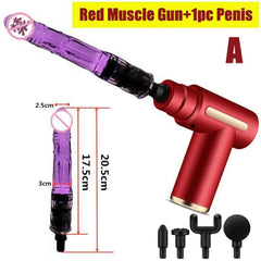 Portable Automatic Dildo Vibrator – Multi-Speed Fascial Massage Gun for Enhanced Pleasure