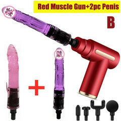 Portable Automatic Dildo Vibrator – Multi-Speed Fascial Massage Gun for Enhanced Pleasure