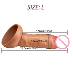 Realistic Silicone Dildo with Suction Cup - Soft & Flexible Adult Toy