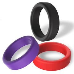 3pcs Silicone Delay Ejaculation Penis Rings | Reusable Semen Cock Rings for Men | Enlargement Sex Toys for Couples