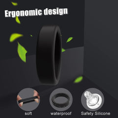 3pcs Silicone Delay Ejaculation Penis Rings | Reusable Semen Cock Rings for Men | Enlargement Sex Toys for Couples