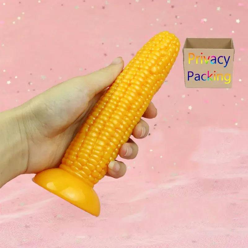 6.4" Corn Dildo – Soft Silicone Anal & Vaginal Plug with Knobs for Stimulating Pleasure