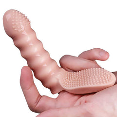 Couples Clitoral & G-Spot Finger Vibrator | Stimulator & Massager Finger Sleeve | Erotic Sex Toys for Women & Men