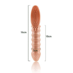 Couples Clitoral & G-Spot Finger Vibrator | Stimulator & Massager Finger Sleeve | Erotic Sex Toys for Women & Men