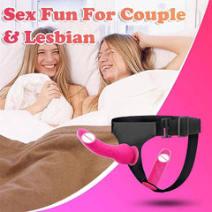 Double Strap On Dildo Female belt with Penis Sexual Harness women waist Adult toys Anal penetration Sex Toys For Lesbian Orgasm