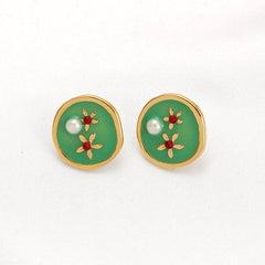 Enamel New Chinese Style Earrings