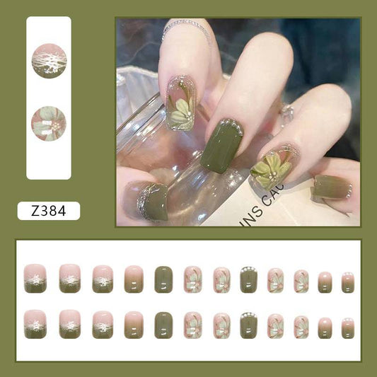 Fresh and Elegant Camellia Wearable Nails