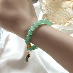 Green Aventurine Raw Stone Bracelet