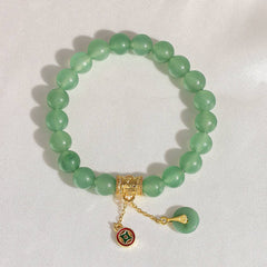 Green Aventurine Raw Stone Bracelet