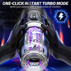 Hannibal Automatic Male Masturbator 7 Thrusting Rotating Modes Mastubator Cup Electric Pocket Pussy For Penis Sex Toy For Men