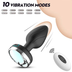 LumiVibe - Vibrating Light-Up Remote Control Plug