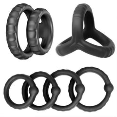 Newest Reusable Silicone Penis Ring | Semen Cock Ring for Penis Enlargement & Delayed Ejaculation | Sex Toys for Men