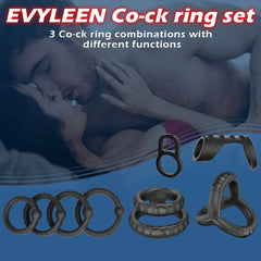 Newest Reusable Silicone Penis Ring | Semen Cock Ring for Penis Enlargement & Delayed Ejaculation | Sex Toys for Men