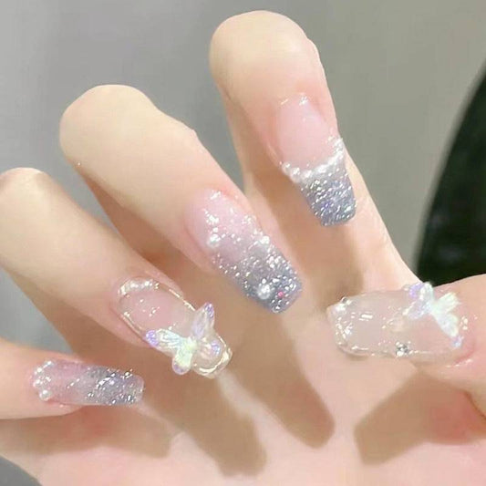 Pearl Butterfly Wearable Nails