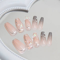 Pearl Butterfly Wearable Nails