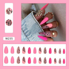 Pink & Animal Print Designs for Trendsetting Style Wearing Nail