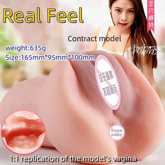 RealFeel Male Masturbator: Ultra-Realistic Vaginal Toy Pocket Pussy