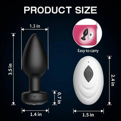 Wireless Remote Control Anal Vibrator: Butt Plug for Men's Prostate Massager and Female Vagina Masturbator - Adult Sex Toy for Women, Men, and Gay Individuals