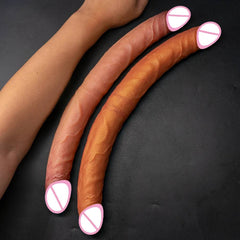 40cm flesh Double Head Dildo Long Realistic Dildo Double Ended Dildo Flexible Penis for Women Masturbator Sex Toys for Lesbian