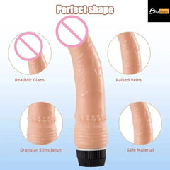 Large G-Spot Vibrator – Huge Dildo for Clitoral and Vaginal Stimulation